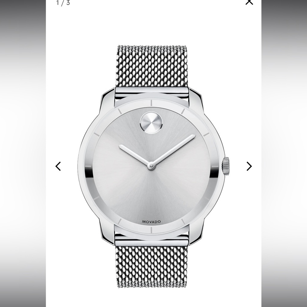 Movado Silver Mesh Watch